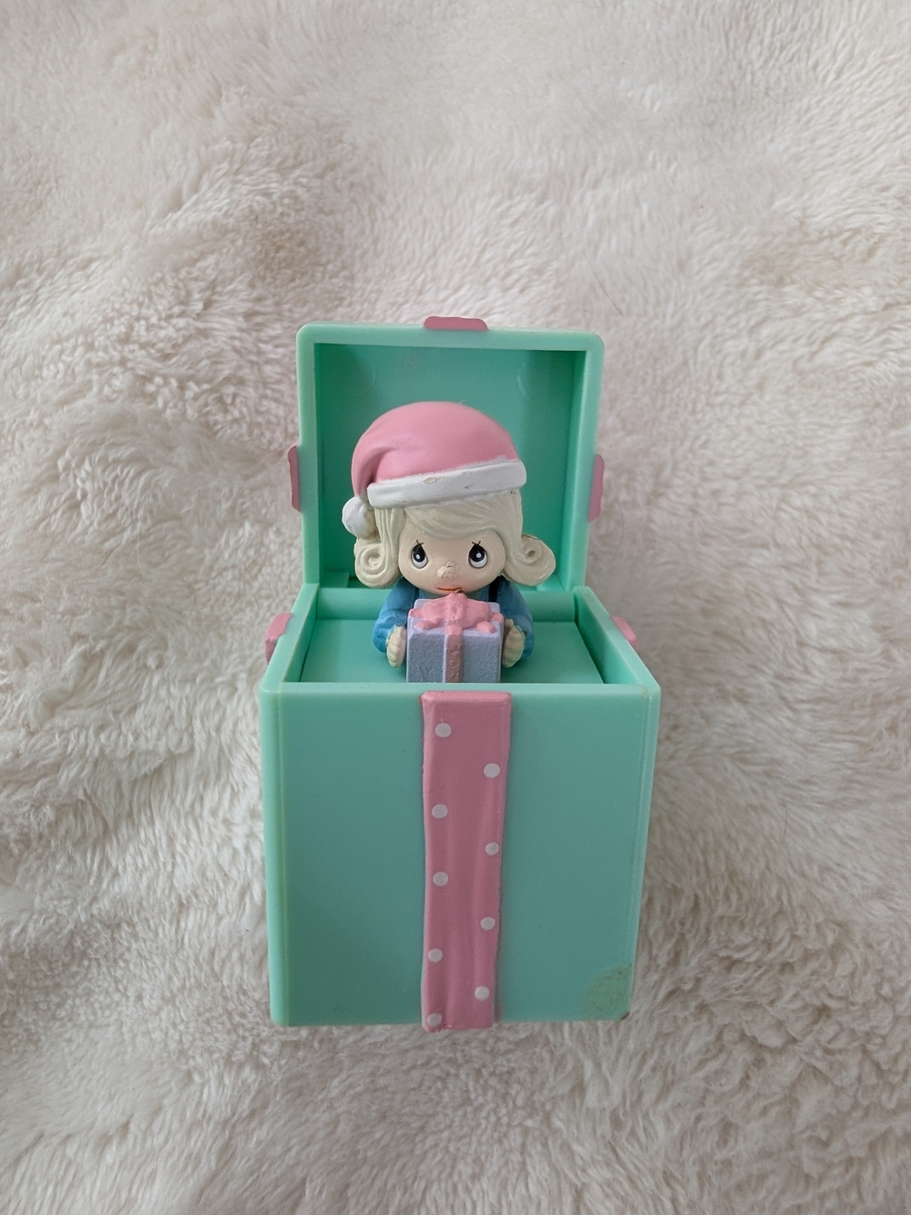 Precious Moments Artplas Pop-Up Christmas Ornament Gift Box Holiday Expressions